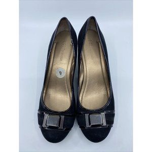 Ladies BCBGeneration Black suede Wedge Platform